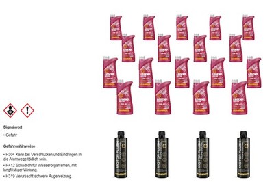 MANNOL Motoröl LEGEND+ESTER 0W-40 Inkl. 4x Reiniger Motor Flush Professional