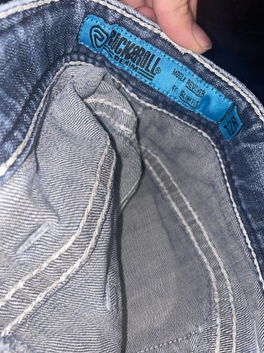 Rock and Roll Boys Dark Denim Jeans Slim Fit Size 12 Regular - Picture 4 of 4