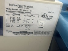 Thermo Fisher Scientific ULT1090-5-A34 An Ultra-Low Temperature Freezer 120V