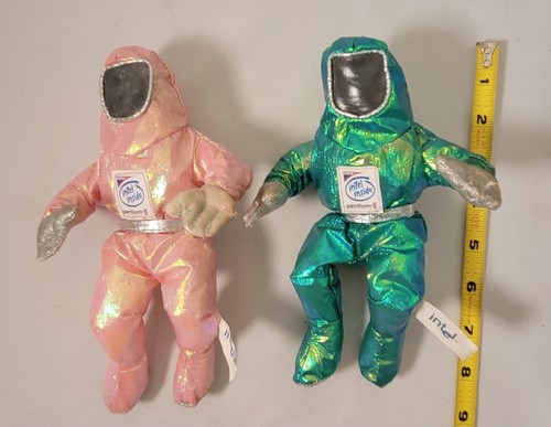 Intel Pentium ll Plush Bunny People - Green & Pink - Picture 5 of 18