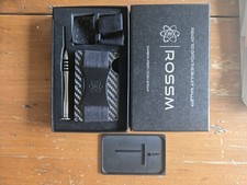 ROSSM RFID Wallet for Men - Rigid Slim Minimalist Card Holder - 3k Carbon Fiber