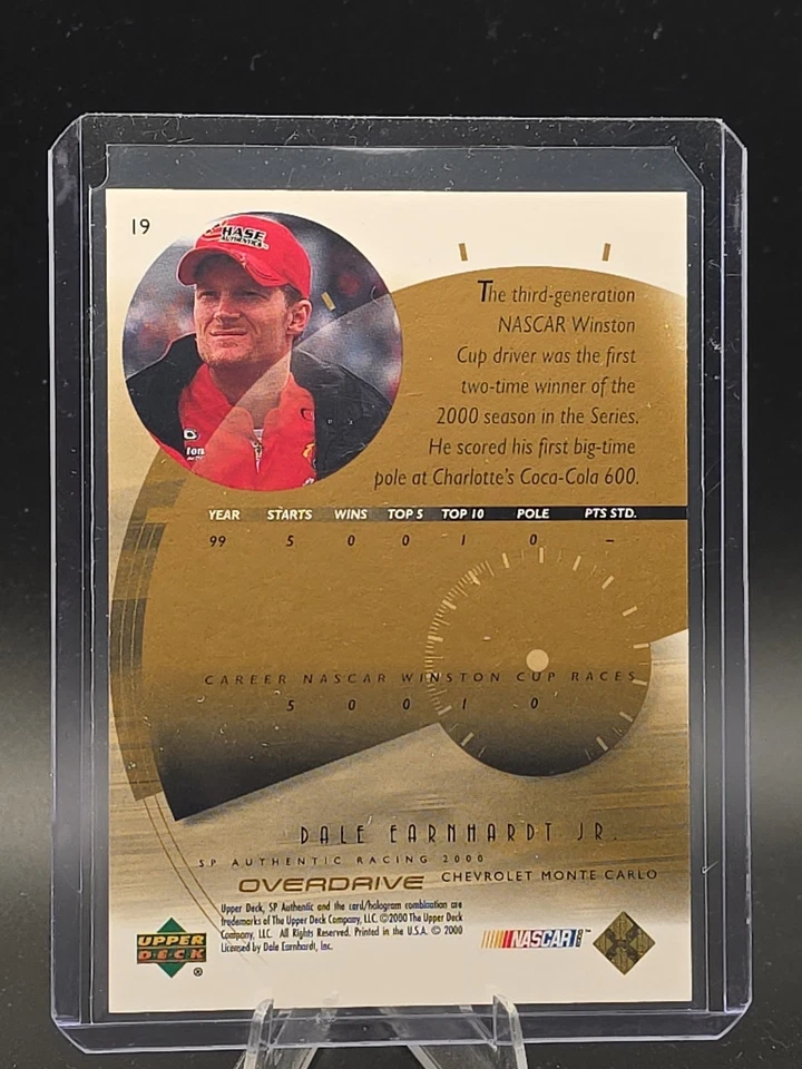 2000 SP Authentic  Dale Earnhardt JR Overdrive /250 - Image 2 of 2