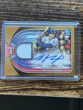 2025 Bowman Chrome Auto Relic Wyatt Langford Gold /50
