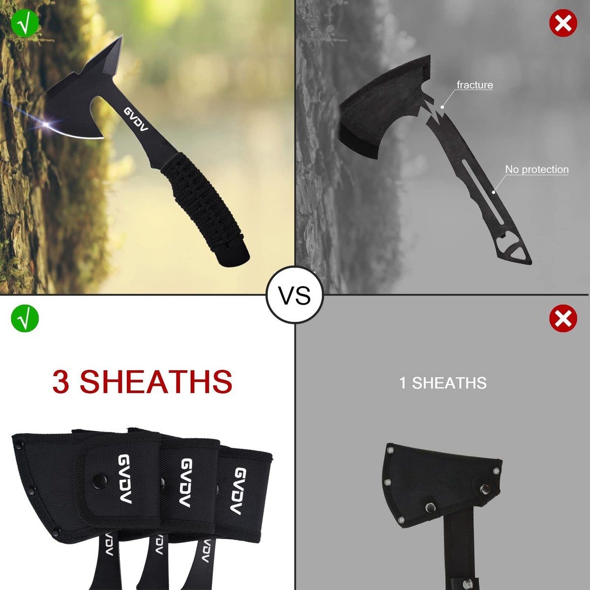 ※新品ケース交換済み　HATCHET ハチェット DVD3巻セット GVDV Throwing Axes Set - 3 Pack Hatchet with Full Tang