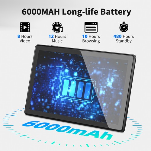 SGIN 10,1" Tablet Android 12 4GB + 64GB 2.4G/5G Wi-Fi Bluetooth - Bild 5 von 7