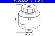 ATE Ausgleichsbehälter, Bremsflüssigkeit 03.3508-0401.3 für MERCEDES-BENZ