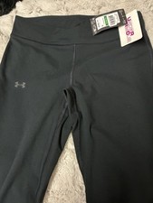 Under Armour Motion Leggings, Black, Girls Size Youth Large