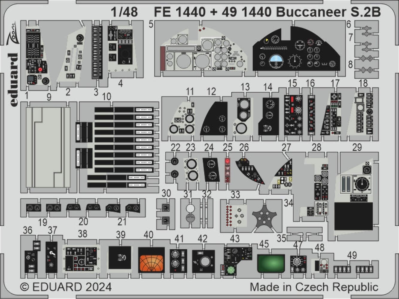 Eduard FE1440 1:48 Blackburn Buccaneer S.2B for Airfix