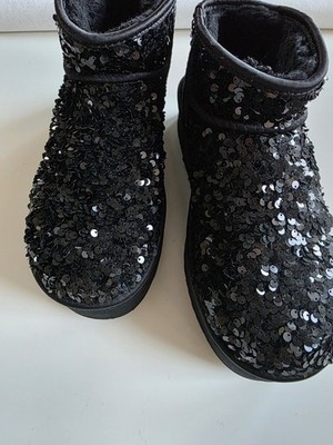 UGG Boots, Schwarz, Pailletten, Gr 41