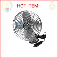 RoadPro RP-1179 Car Fan, Heavy Duty, 12V, Metal, 7.5"