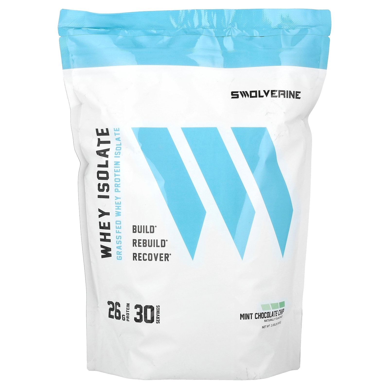 Сывороточный изолят, мятно-шоколадная крошка, 2,05 фунта (930 г)