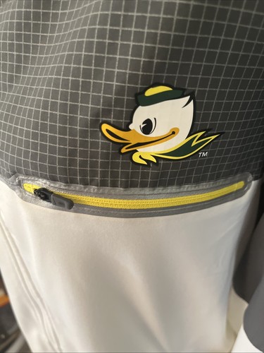 Nike Oregon Ducks Jacke Herren Large weiß grau Dri Fit Full Zip Pfützen - Bild 5 von 12