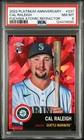 2022 TOPPS CHROME PLATINUM ANNIVERSARY #237 CAL RALEIGH ROOKIE RC 31/100 PSA 8