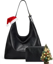 Missnine Hobo Bags Purses for Women, Soft Shoulder Bag Vegan Leather Tote Crossb