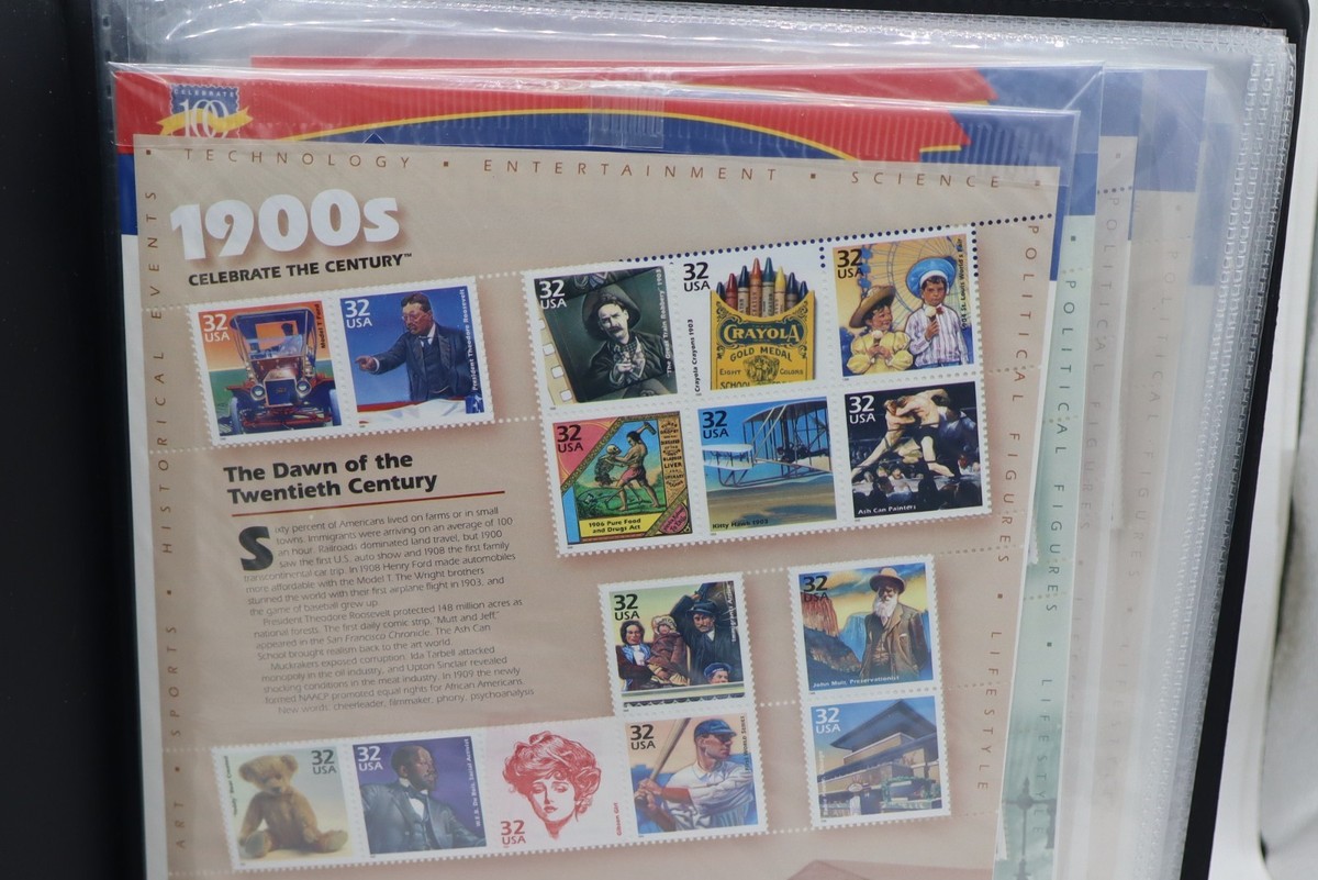 アメリカ切手 celebrate the century 1900-1999 Celebrate the Century 1900-1999 U.S. Stamp Collection