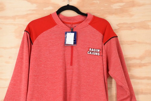 Louisiana-Lafayette Ragin' Cajuns NWT! 1/4 Zip Champion Henley Shirt Mens M - Picture 5 of 9