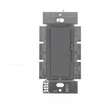 Lutron DV-10P-GR Gray Single Pole Preset On/Off Dimmer Rocker Switch 1000W