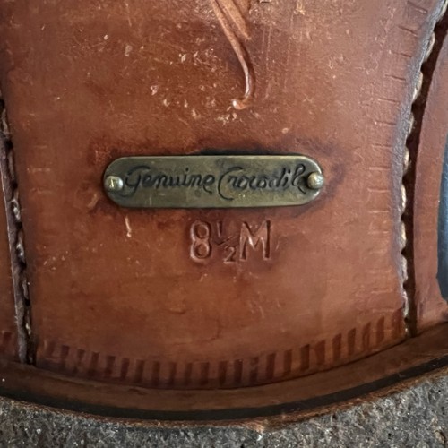 Vintage Mezlan Krokodil Schuhe Herren Größe 8,5 Derby Hergestellt in Spanien Echt Krokodil - Bild 9 von 9