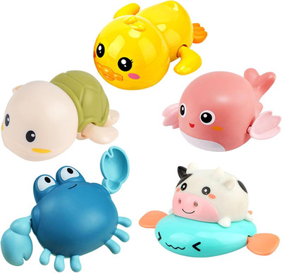 Bath Toy,Cute Animal Clockwork Bathtub Swimming Pool Toy,Baby Bath Toys for Todd