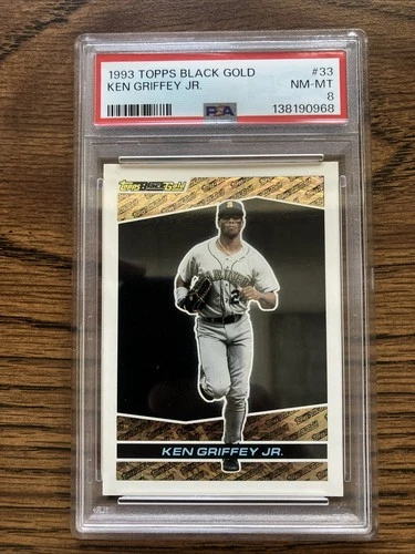 1993 Topps - Black Gold Ken Griffey Jr #33 Prizes PSA 8