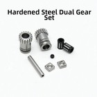7PCS Double Drive Extruder Gear Set Stainless Steel Replacement for 3D Printer