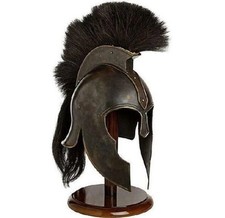 18ga Medieval Greek Spartan Knight Troy Achilles Helmet Armor Crusader