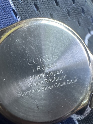 Lorus Unisex Watch 35mm Two-Tone Gold Silver Blue Dial – New Battery – 7.25" Ban - Picture 9 of 10