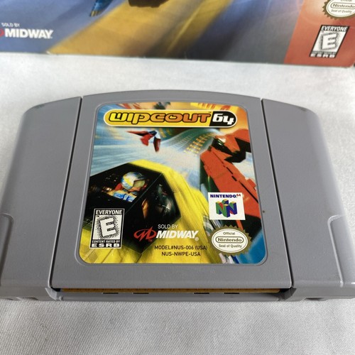 Wipeout 64 (Nintendo 64, 1998) N64 Authentic Box & Game - Picture 2 of 12
