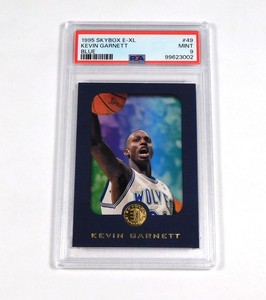 1995-96 Skybox E-XL Kevin Garnett Blue #49 Timberwolves PSA 9 DA066207