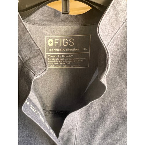 FIGS Rafaela colección técnica solo salvar vidas NBD azul cambray nuevo sin etiquetas talla XS - Imagen 9 de 9