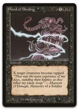 Word of Binding (LP) The Dark DRK Magic MTG