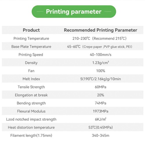 eSUN PLA+ Filament, 1.75mm, 1000g, paper spool - Zdjęcie 6 z 24
