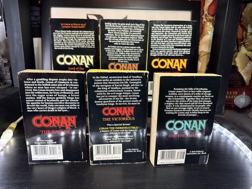 Conan the Barbarian TOR Fantasy Book Lot Of 6 Leonard Carpenter Paperback VG - Picture 5 of 12