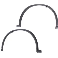 Fender Flares Set For 2015-2017 Nissan Murano Front Textured Black Plastic 2Pc