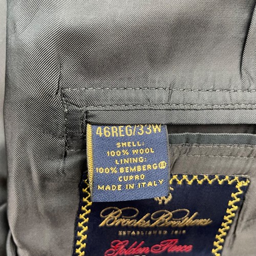 Brooks Brothers Men's Golden Fleece Regent Suit Gray Stripe • USA • 46R | 39x32 - Picture 7 of 19