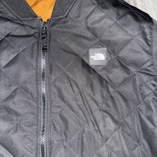 The North Face Giubbotto Bomber Uomo Reversibile Trapuntato Nero/Marrone Arancione X-LARGE - Foto 5 di 10