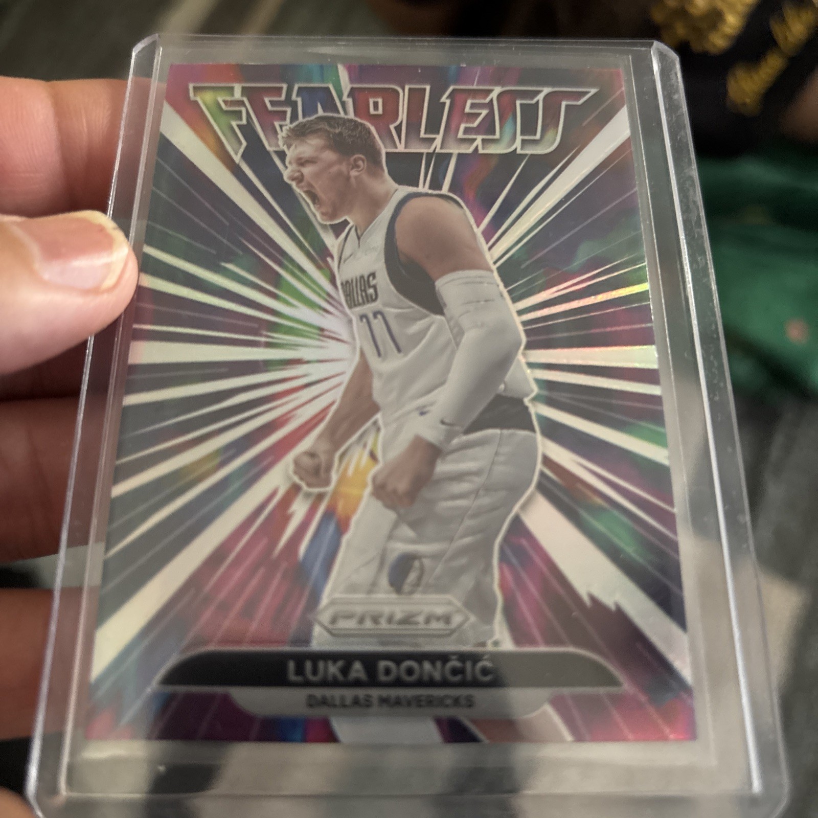 2021-22 Prizm Luka Doncic Fearless Prizm Silver #10 Mavericks