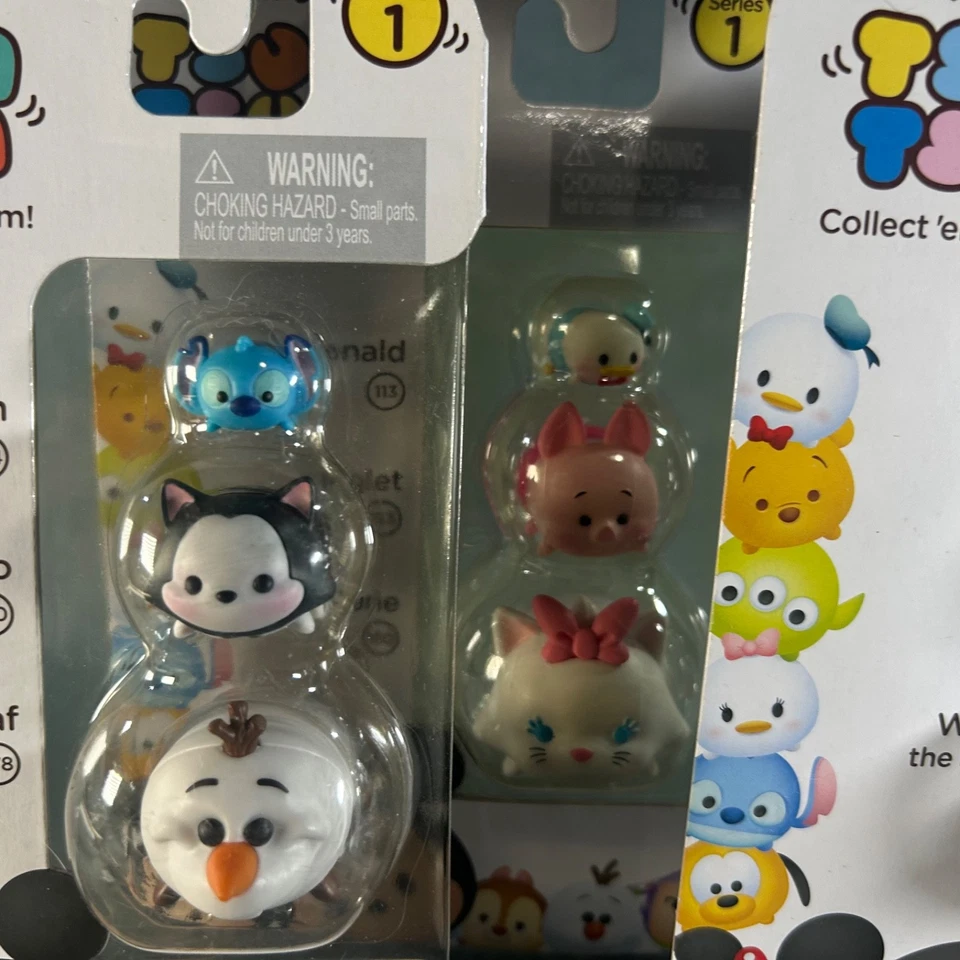 Lote de bonecos de vinil Disney Tsum Tsum Series 1 Jakks Pacific Pooh Pateta Perry Donald - Imagem 3 de 4