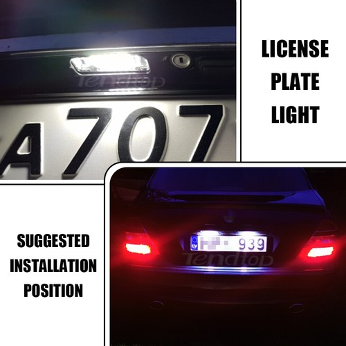 Mercedes S-class W220 Xenon White LED Number License Plate Light Assembly - Imagen 7 de 7