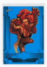 Tigra 2024 UD Marvel Metal Universe #200 Precious Metal Gems PMG Blue /50