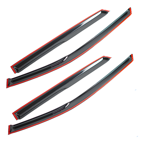 Ventilación de visera de ventana para Nissan Rogue 2014-2020 JDM parasol protectores de lluvia EE. UU. - Imagen 8 de 13
