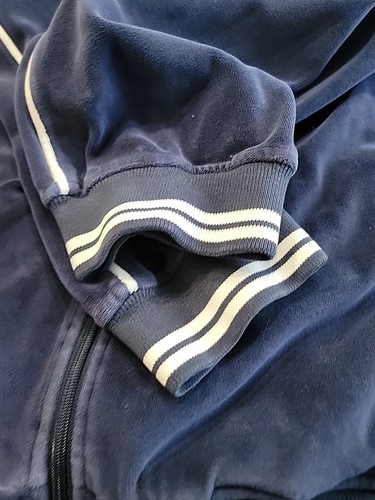 Chaqueta Phat Farm Vintage Años 90 Terciopelo Para Hombres 2XL Hip Hop Streetwear Y2K Azul - Imagen 6 de 7