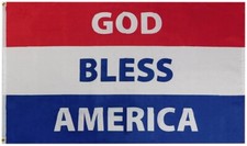 3x5 TRUMP WON God Bless America Red White Blue Flag Banner