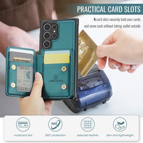 Detachable Magnetic PU Leather Wallet Flip Case For Samsung S24 Ultra S23FE S22 - Picture 21 of 49