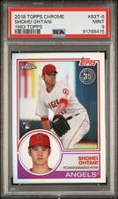 2018 TOPPS CHROME SHOHEI OHTANI 1983 TOPPS Rookie Refractor #83T-6 PSA 9 MT