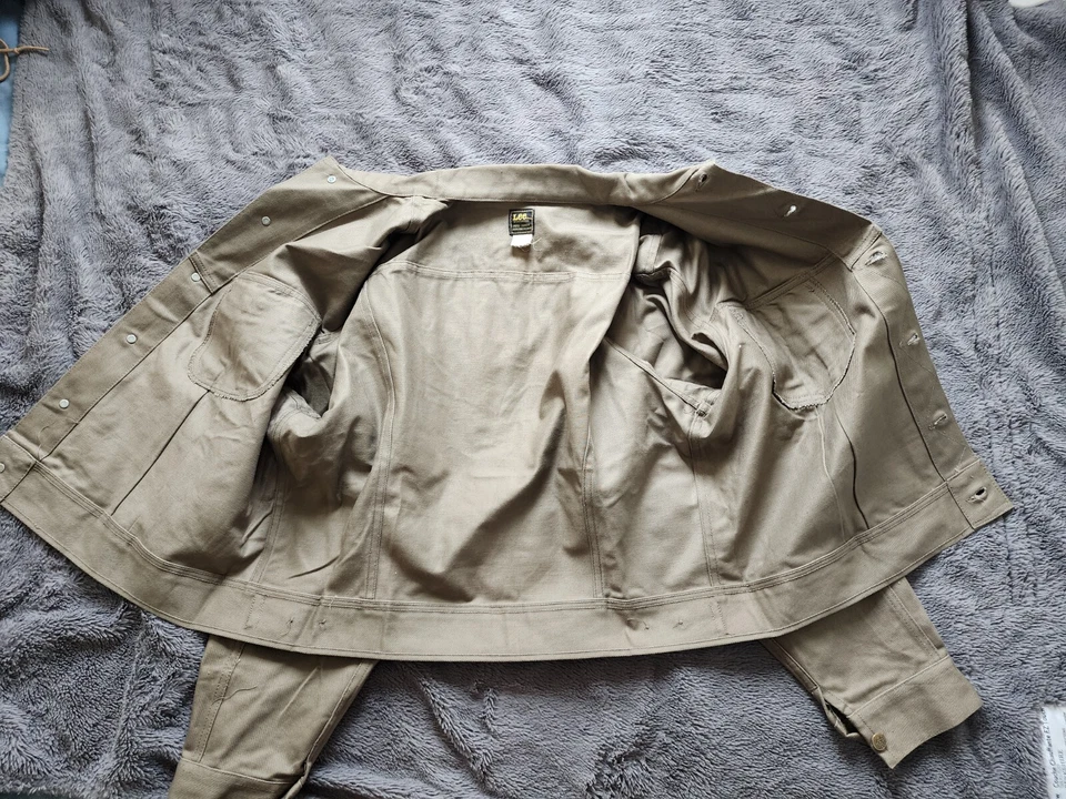 Chaqueta vaquera vintage hecha por union Lee Riders 101 tipo J nueva con etiquetas - 50 Reg EE. UU. Foto 3 de 4
