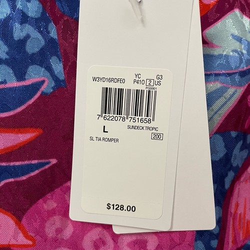 Neu Guess Damengröße S oder L Tia bedruckter tropischer Jacquard-Strampler UVP 128 $ ^B4 - Bild 5 von 14