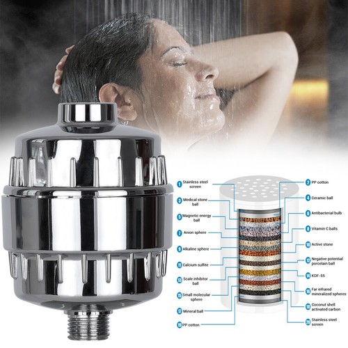 20 Stage Shower Filter Purifier For Hard Water Softener Remove Chlorine Flouride - Bild 8 von 12