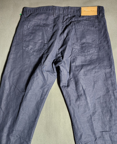 Massimo Dutti Pants Mens Size 31 Navy Blue Straight Casual Fit Chino Trousers - Picture 18 of 21