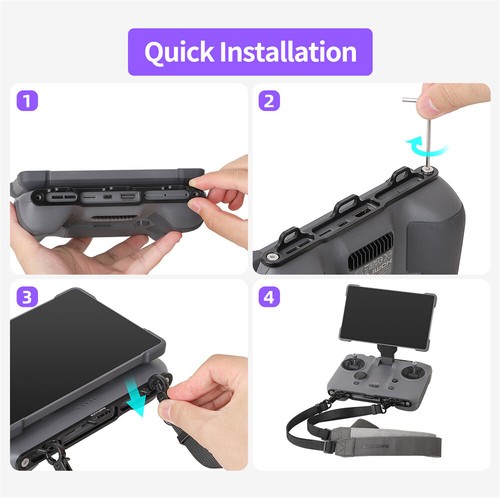 Remote Controller Bracket Neck Strap Lanyard Kit for DJI RC Pro 2 Mavic 4 Pro - Picture 12 of 12